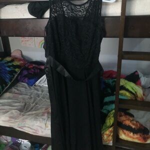 Elegant Black Lace Dress